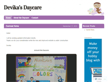 Tablet Screenshot of devikasdaycare.com